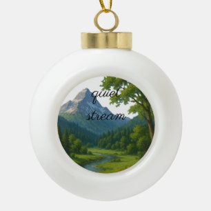 Natuur, de stille bewaker van het leven. keramische bal ornament