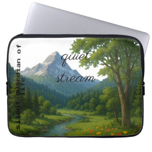 Natuur, de stille bewaker van het leven. laptop sleeve