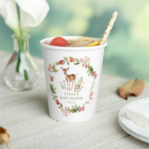 Natuur Delight Herten Baby shower Papieren Bekers