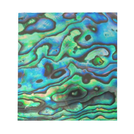 Natuur design paua abalone shell notitieblok (Voorkant)