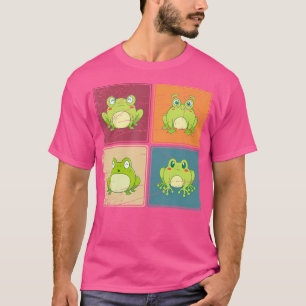 Natuur Dierenvriend Kawaii Amphibian Pop Art Schat T-shirt