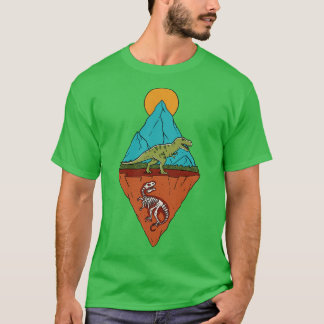 Natuur dinosaurusskelet t-shirt
