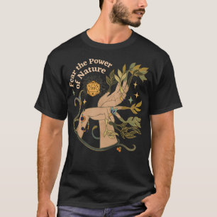 Natuur druïde DND dobbelt botanische handen en ste T-shirt