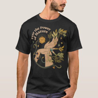 Natuur druïde DND dobbelt botanische handen en ste T-shirt