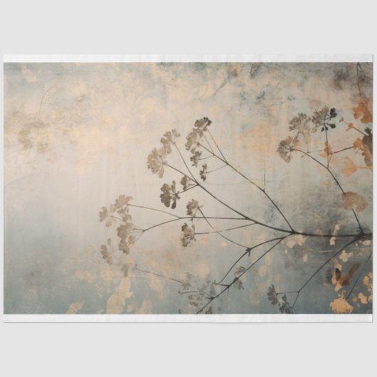 Natuur Elementen Abstracte Botanische Achtergrond Tissuepapier (Voorkant)