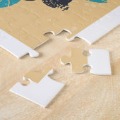 Natuur-elementen, retro-stijlpictogrammen. legpuzzel (Zijkant)