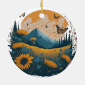 Natuur Embrace Keramisch Ornament (Achterkant)