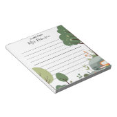 Natuur en boeken Aangepaste notitieblok voor docen (Schuin)