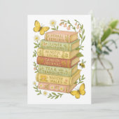 Natuur en boekenliefhebber Botanische Stack Kaart (Staand voorkant)