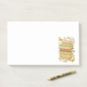 Natuur en boekenliefhebber Botanische Stack Post-it® Notes (Op bureau)