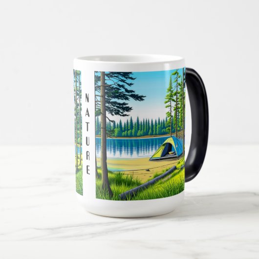 Natuur en Camping Ai art Magische Mok (Voorkant rechts)