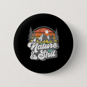 Natuur En Grappige Wandel Camping Wandelaar Kampee Ronde Button 5,7 Cm