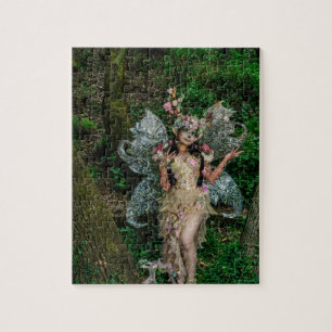 Natuur en vrouwen in unieke kleding legpuzzel