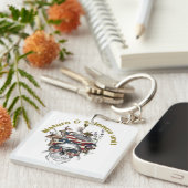 Natuur en wetenschap verenigen T-shirt Sleutelhanger (Voorkant Rechts)