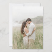 Natuur en Wildflowers Engagement Party Foto Kaart (Achterkant)