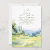 Natuur Engagement Party berggebieden Wildbloemen Kaart (Voorkant)