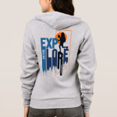 Natuur-exploratie | Dames Full-zip Hoodie (Achterkant)