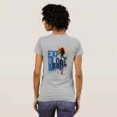 Natuur-exploratie | Dames Slim fit T-shirt (Achterkant volledig)