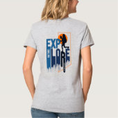 Natuur-exploratie | Vrouwen V-hals T-shirt (Achterkant)