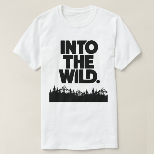 Natuur Explorer Minimal Mountain Graphic Design T-shirt (Design voorkant)