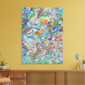 Natuur Fantasy –  Abstracte Canvaskunst Canvas Afdruk (Insitu (Woonkamer))