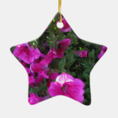 Natuur, Flora, roze bloem Keramisch Ornament (Achterkant)