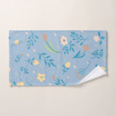 Natuur Floral Blue Cute Modern Pattern Bad Handdoek (Handdoek)