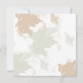 Natuur Floral Camera Kaart (Achterkant)