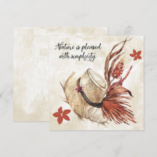 Natuur Floral Pet Kaart