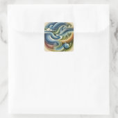 Natuur Flow - Abstracte wervellandschap Sticker (Tas)