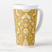 Natuur fluisterbijenkorf latte mok (Rechterhoek)