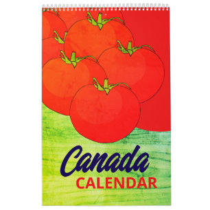 Natuur Foods Art Canada 2026 Muur Kalender