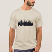 Natuur Forest Silhouette T-shirt (Voorkant)