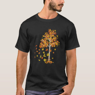Natuur Forest Trees Colorful Autumn Leaves Herfst T-shirt