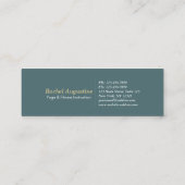 Natuur Forest YOGA Verborgen Tekst Reiki Master Qu Mini Visitekaartje (Achterkant)