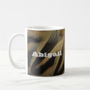 Natuur Foto Elegant Brown and Gold Bird Feathers Koffiemok