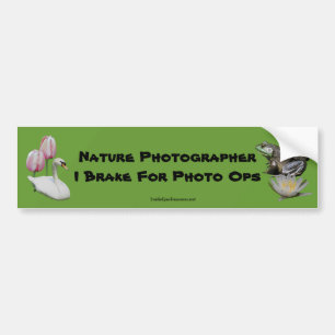 Natuur Fotograaf remmen Foto Ops Bumpersticker