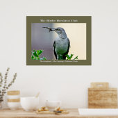 Natuur Fotografie Mockingbird Birder Poster (Keuken)