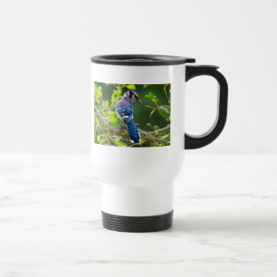 Natuur Fotografie Shy Blue Jay Apparel Giften Reisbeker