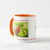 Natuur Fotografie Zomer Tanager Birder Mok (Voorkant links)