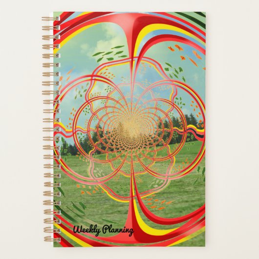 Natuur Fractal Burst Weekly Planner (Voorkant)