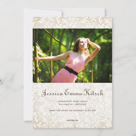 Natuur Garden 2 Aankondiging van het Afstuderen Fo (Achterkant)