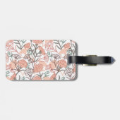 Natuur Geïnspireerd Bloemen: Anjer Bloempatroon Bagagelabel (Achterkant horizontaal)