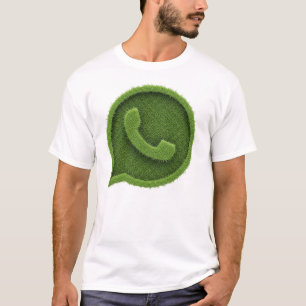 Natuur geïnspireerd WhatsApp-pictogram – Schoon Tr T-shirt