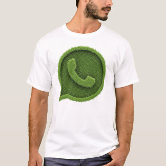 Natuur geïnspireerd WhatsApp-pictogram – Schoon Tr T-shirt