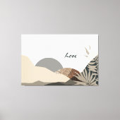 Natuur-geïnspireerde Abstracte aardetinten Canvas (Voorkant)