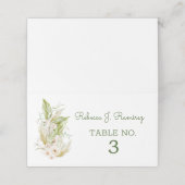 Natuur-geïnspireerde bruiloft plaats kaart (Buitenkant ongevouwen)