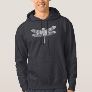 Natuur geïnspireerde libelle grafische buitenkledi hoodie