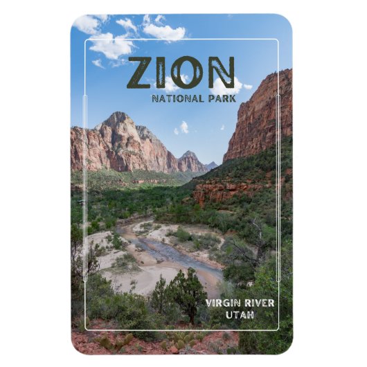 Natuur-geïnspireerde souvenirs magneet (Verticaal)