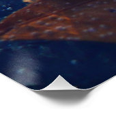 Natuur gele leder in de herfst, bevroren perfect poster (Hoek)